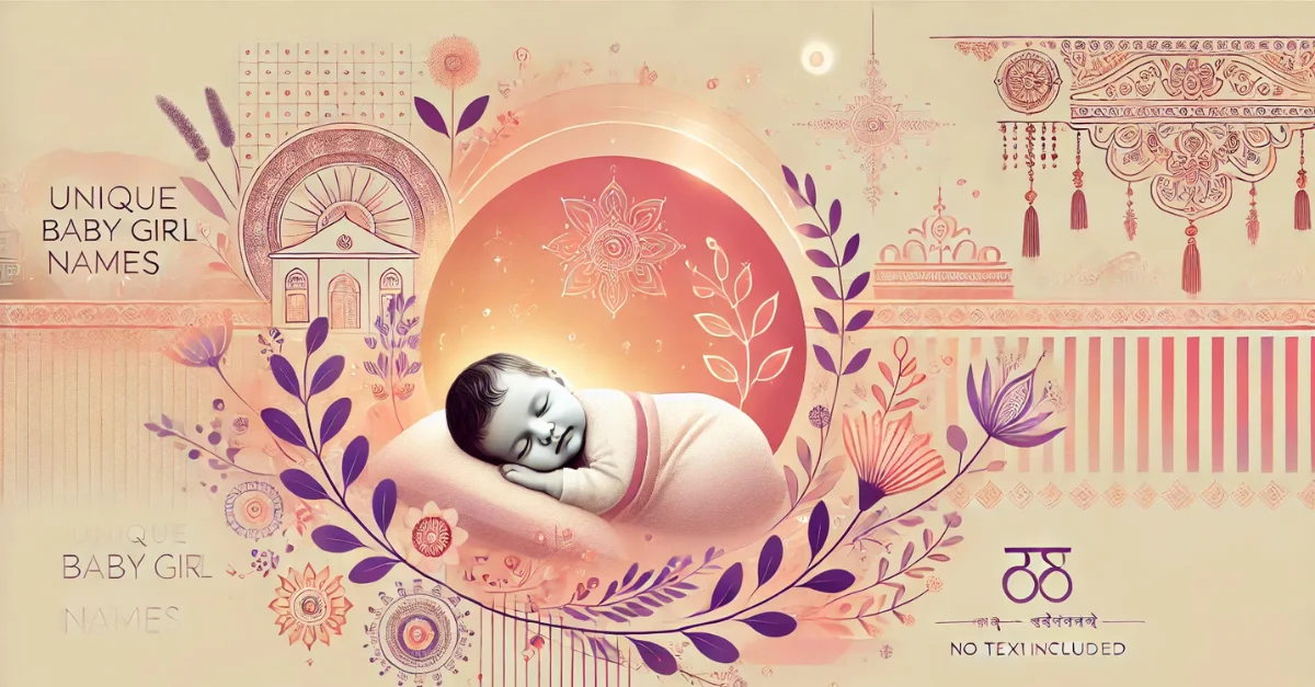  A newborn baby girl peacefully sleeping in a cozy setting, representing a list of unique Marathi baby girl names with meanings